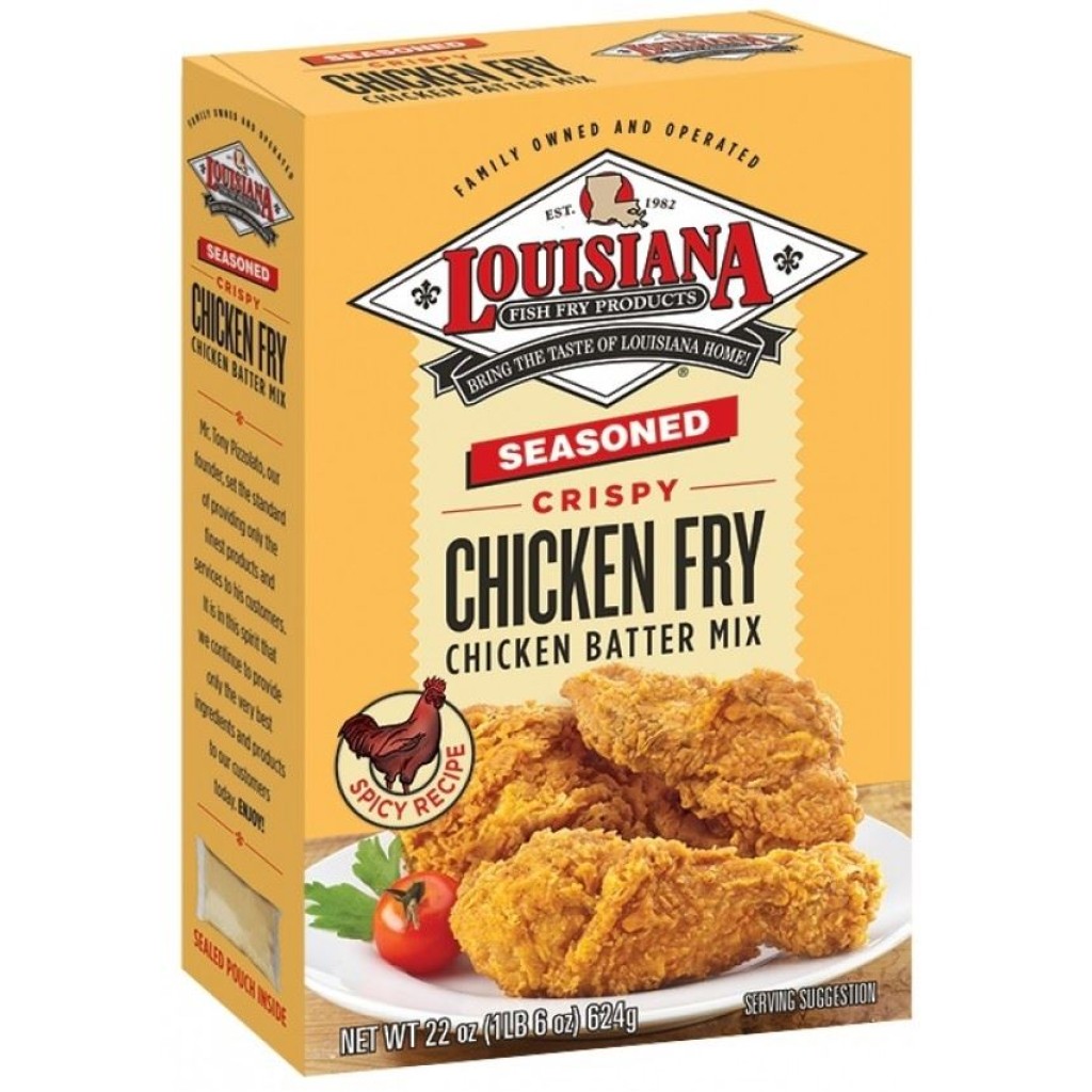 Louisiana Fish Fry Seasoned Crispy Chicken Fry 22 oz Box
