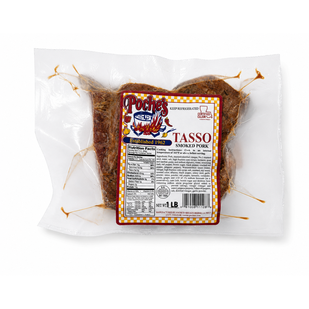 Poche's Smoked Pork Tasso 1 lb