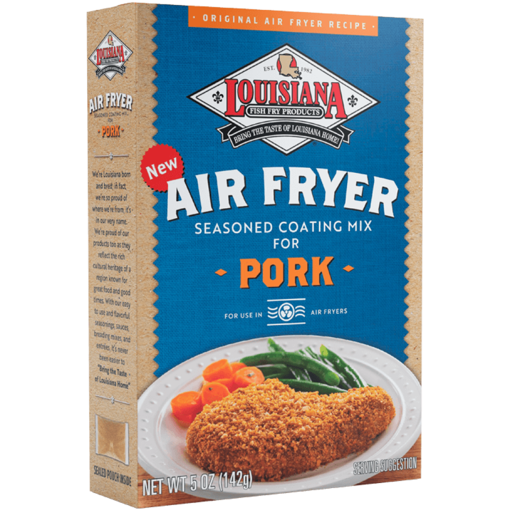 Louisiana Fish Fry Pork Air Fryer Seasoned Coating Mix 5 oz