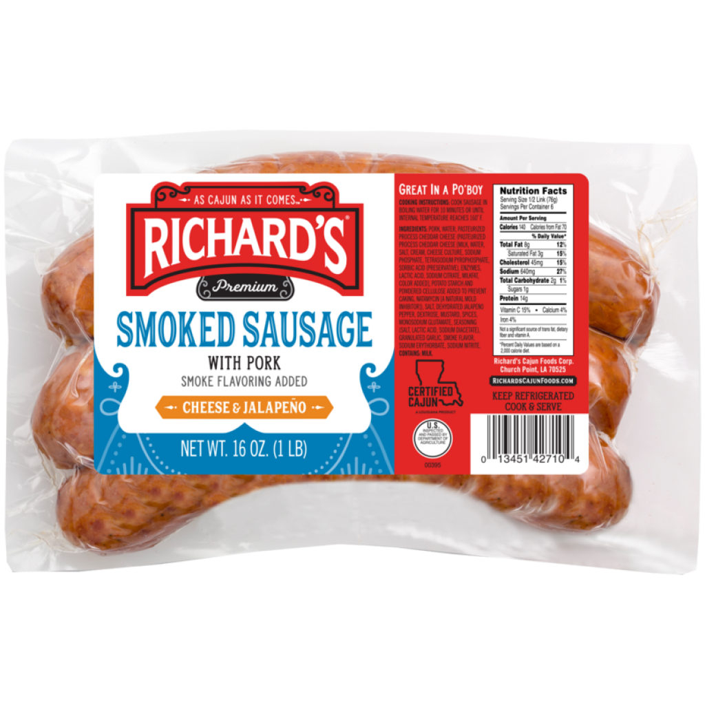 Richard's Jalapeno Cheese Pork Sausage 1 lb