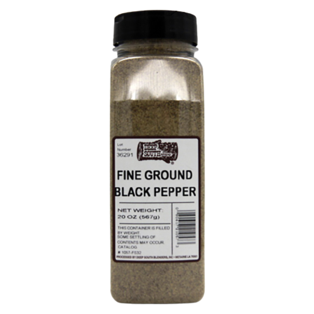 Deep South Fine Ground Black Pepper 20 oz