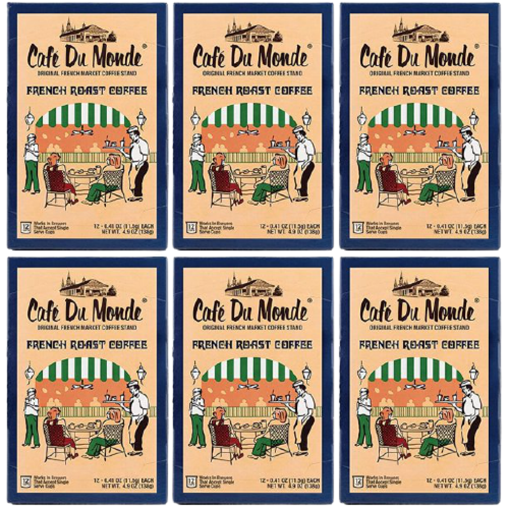 Cafe Du Monde French Roast single serve cup pods 72 Count