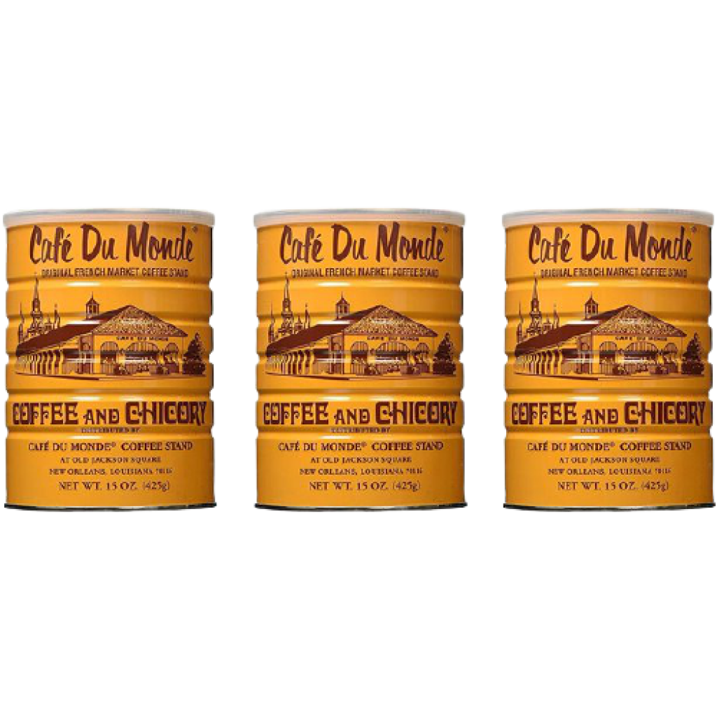 Cafe Du Monde Coffee Chicory, 15-Ounce Pack of 3