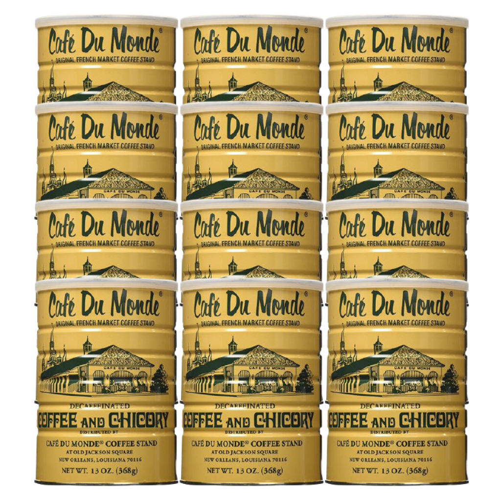 Cafe Du Monde Chicory Decaffeinated Coffee 13oz 12 Pack