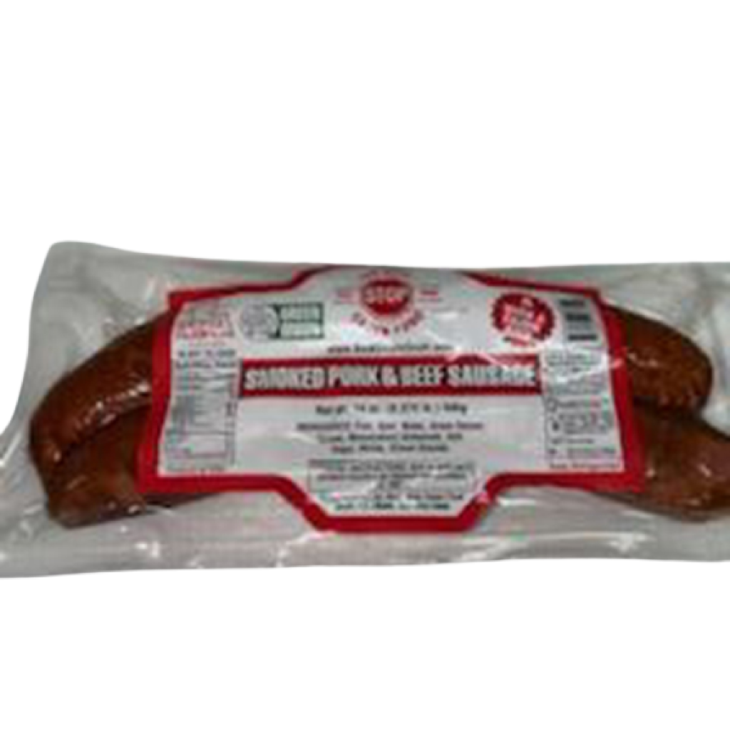 Best Stop Smoked Pork & Beef Sausage 14 oz