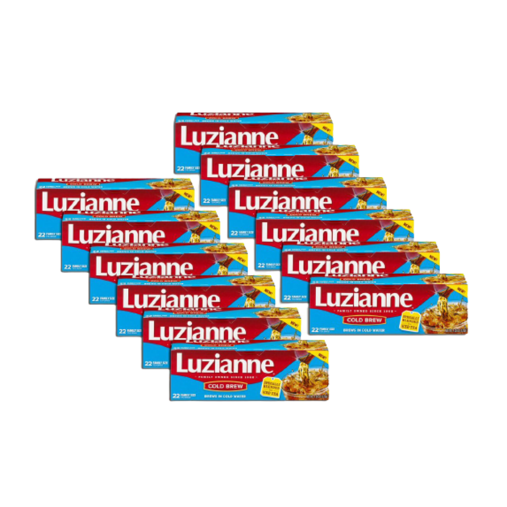 Luzianne Cold Brew Tea 22 cnt Family Pack of 12