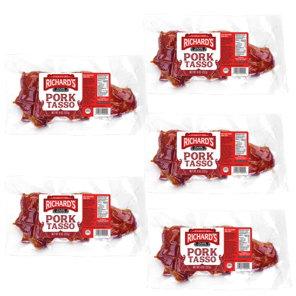 Richard's Pork Tasso 8 oz Pack of 5