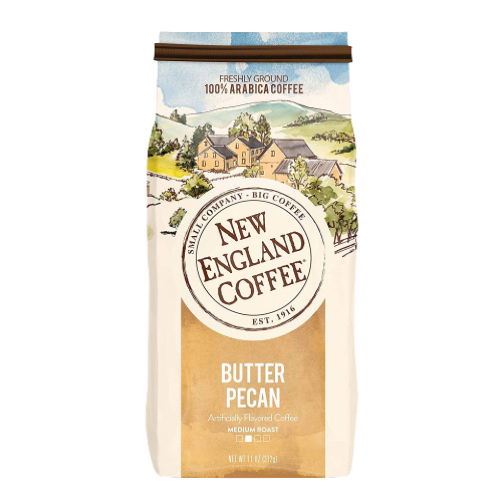 New England Coffee Butter Pecan Ground 11 oz catalog