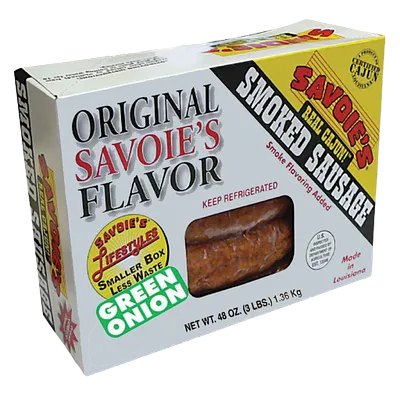 Savoie's Smoked Mixed Green Onion Sausage 3 lb